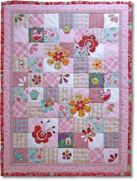 Kinderquilt My Oililly Variation 1 - baby quilt variation 1