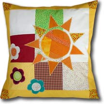 Quilts & Patchwork für Kinder Kinderkissen Sonnenschein