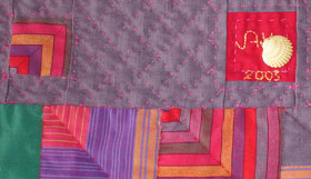 Quilt Patchwork Decke Farbspiel