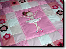 Quilts for Kids Patchwork Kinderdecke Ballerina