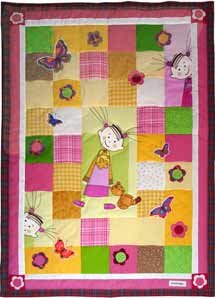 Quilt Patchwork Kinderdecke Lisa Variation 1