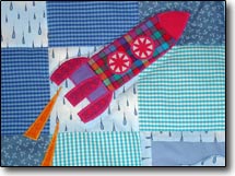 Quilts für Kinder Patchwork Kinderdecke Pilot